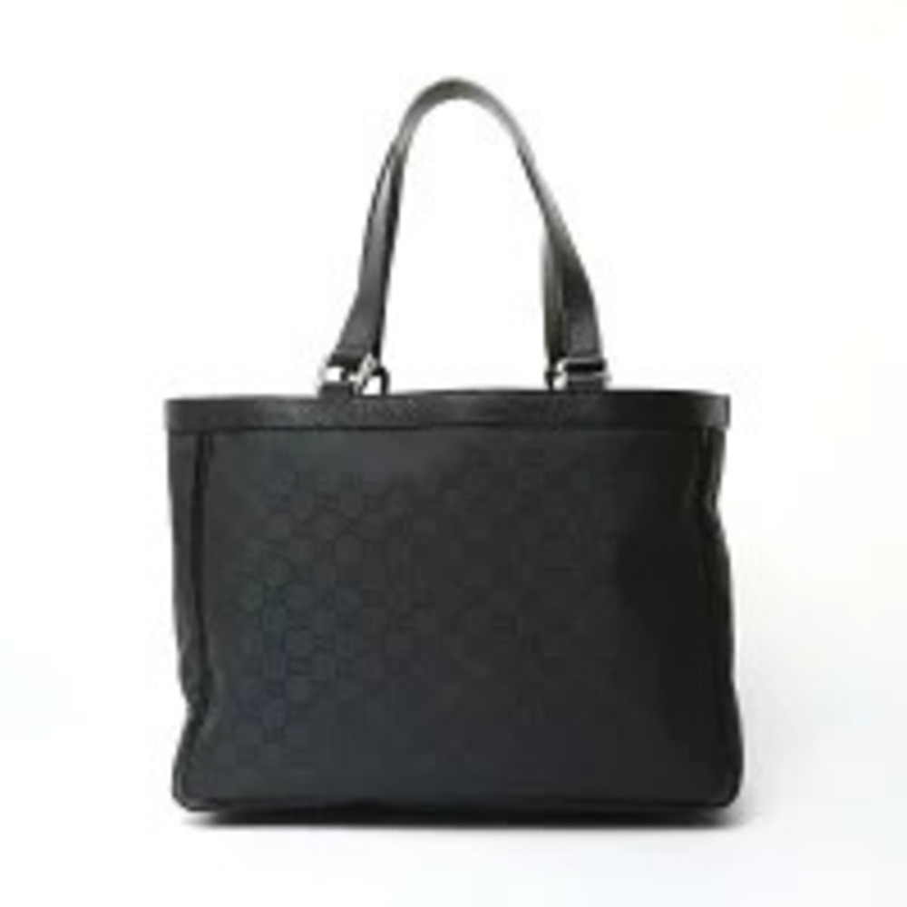 Gucci Black GG Shoulder Handbag Canvas Bag